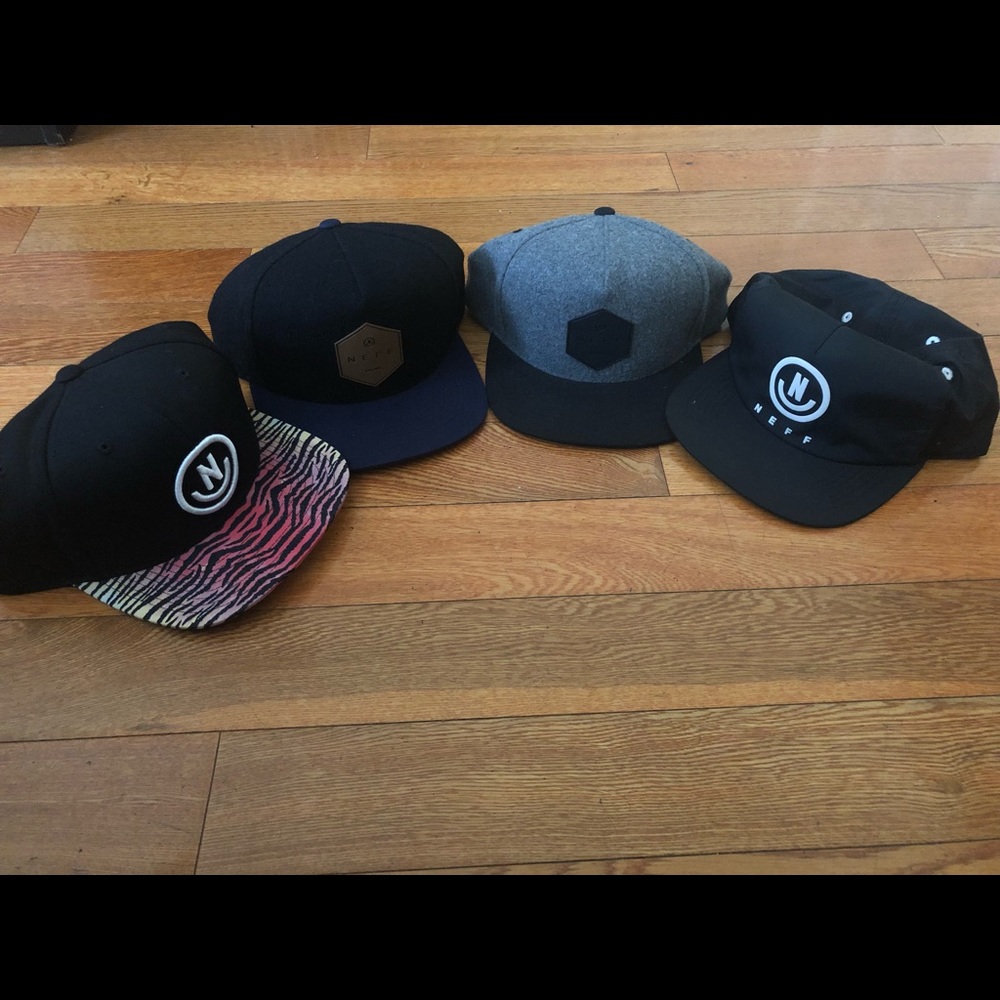 4 NEFF Caps Brand New
